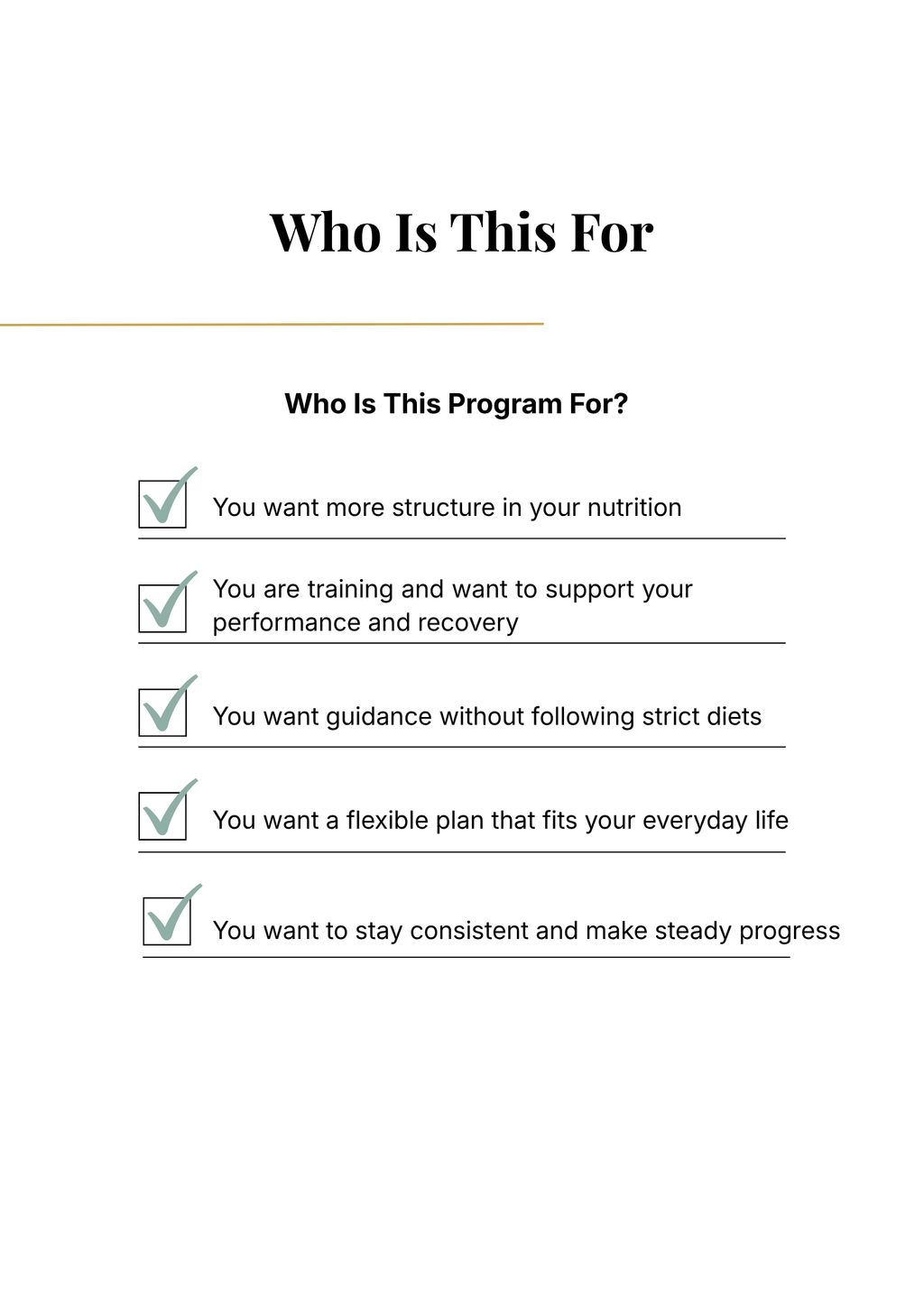 12-Week Nutrition Program - Standard