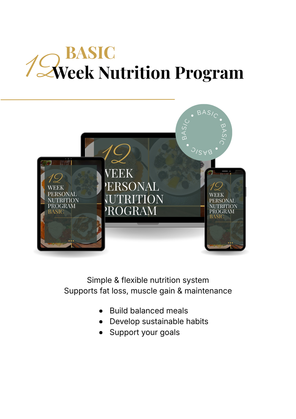 12-Week Nutrition Program - Basic