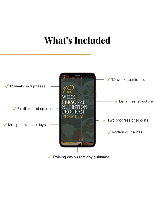 12-Week Nutrition Program - Premium