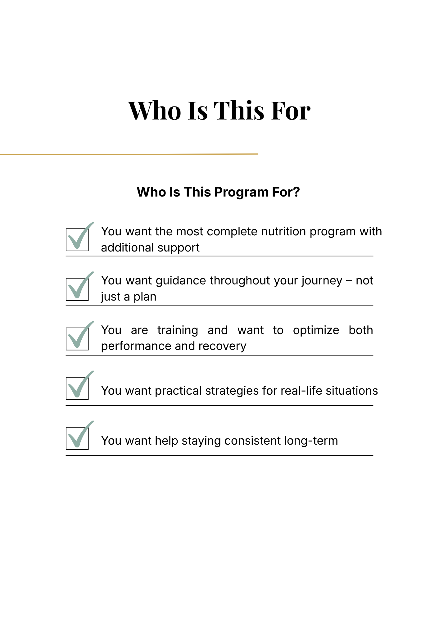 12-Week Nutrition Program - Premium